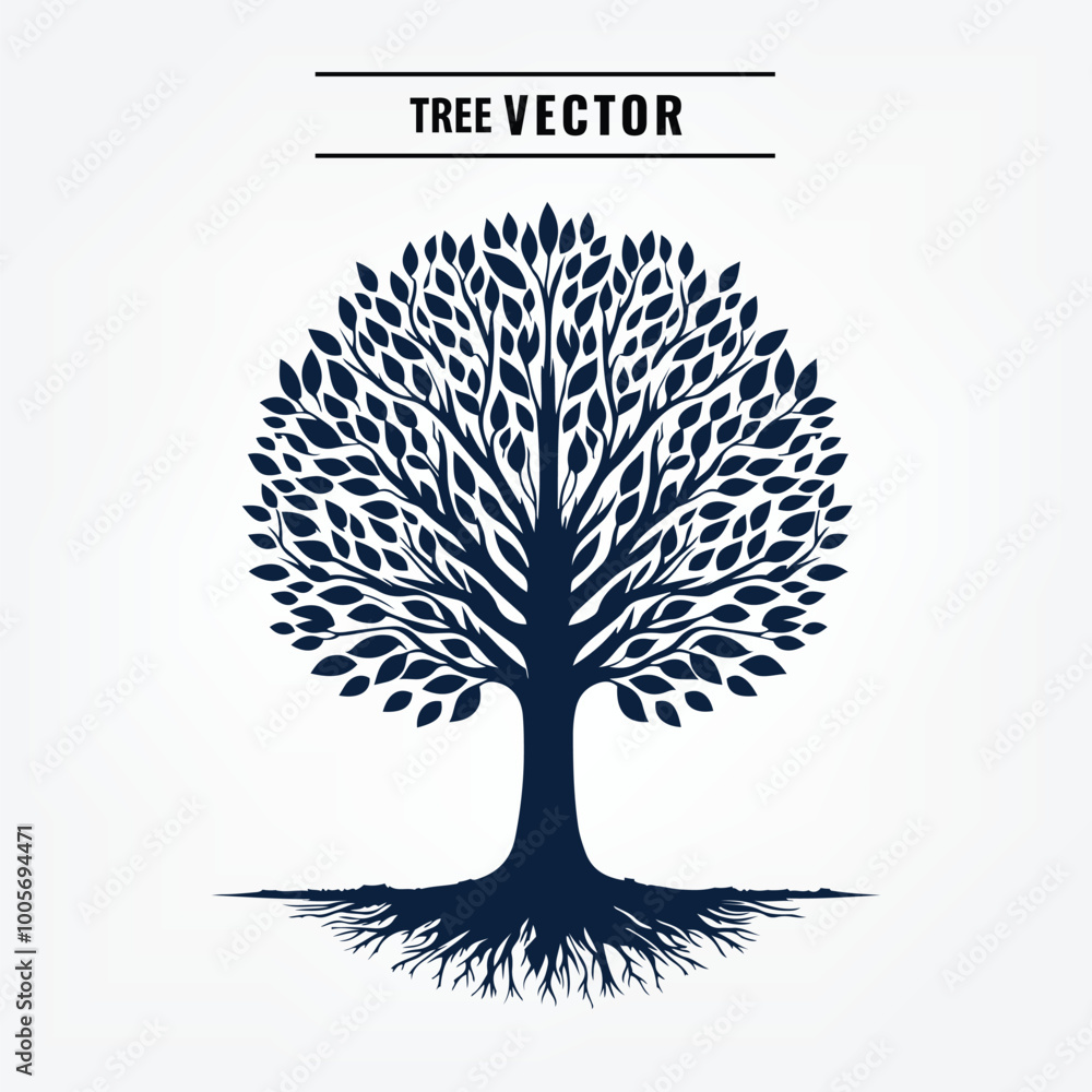 Naklejka premium family tree silhouette