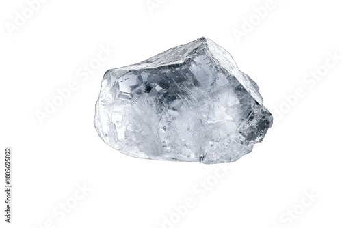 Clear crystal rock with sparkling facets, perfect for showcasing natural beauty and elegance in a variety of projects.