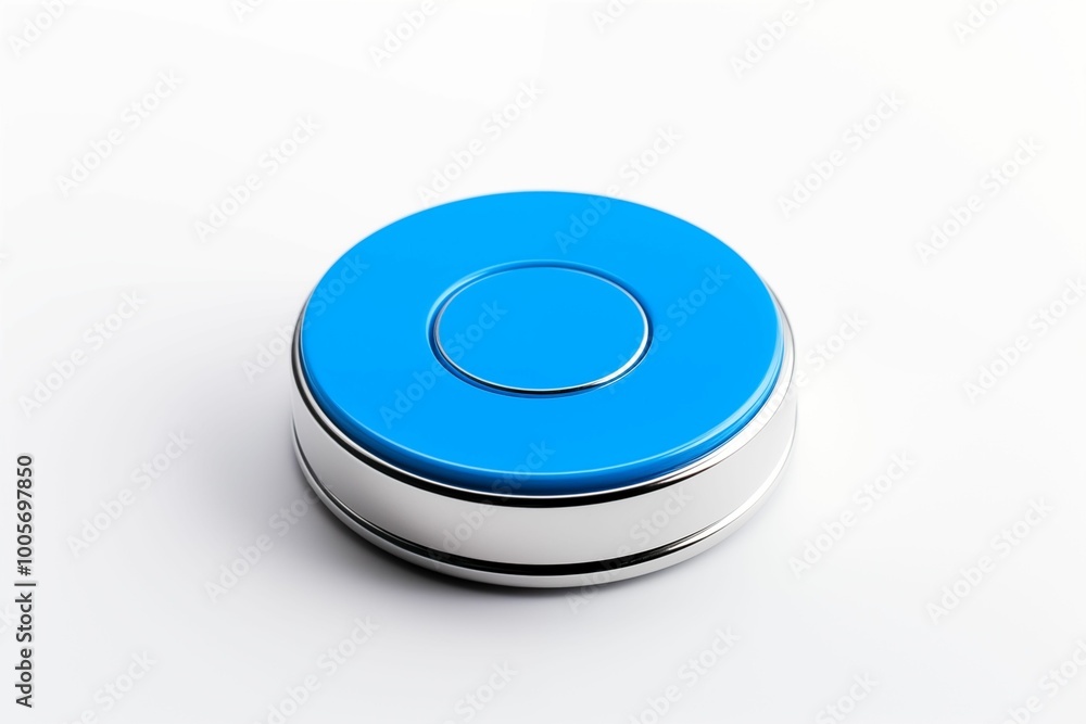 Blue magnet isolated on white background. Generative ai Blue magnet isolated on white background. Generative ai