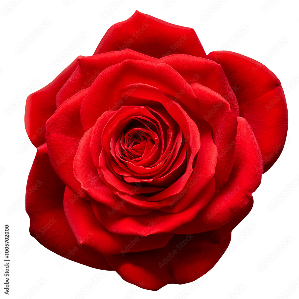 Fototapeta premium Red rose isolated on white background