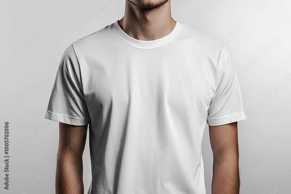White Tshirt Mockup Isolated created with Generative AI White Tshirt Mockup Isolated created with Generative AI