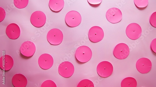 Pretty Pink Polka Dot Texture Background: A Delightful and Feminine Vision. Admire the Charm and Playfulness