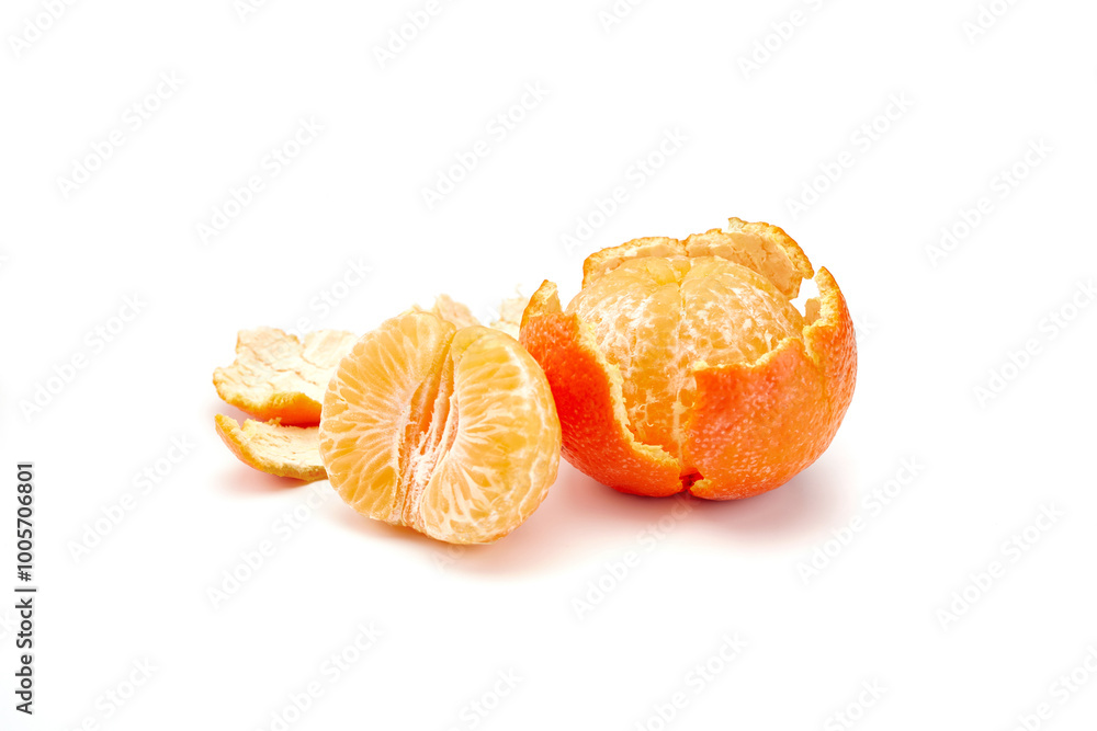 mandarines on white background mandarines on white background
