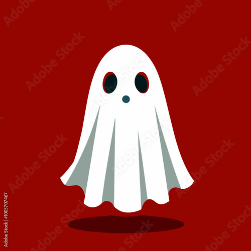 A fun cartoon ghost dressed as a bride, combining Halloween spookiness with a whimsical wedding theme