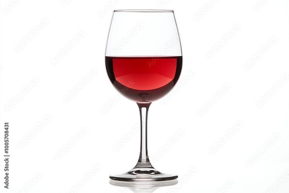 Red wine glass, white isolate background Red wine glass, white isolate background