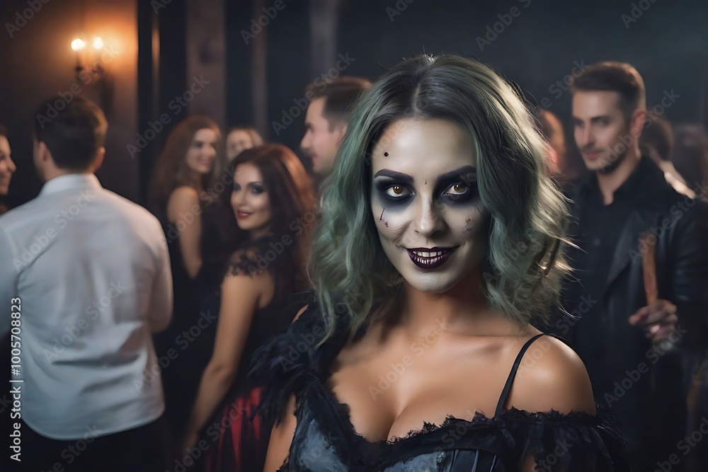 Spooky Halloween party with glamorous vampire theme Spooky Halloween party with glamorous vampire theme
