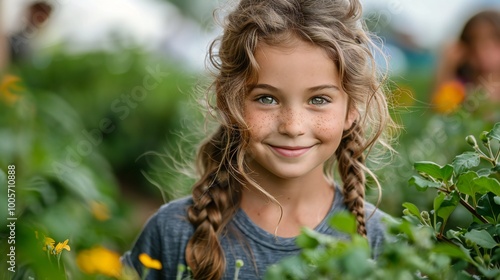 Children at Community Garden