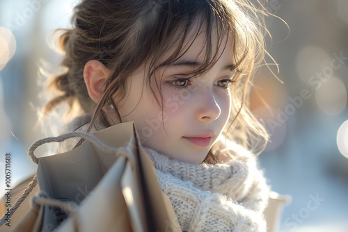 Young Girl Shopping