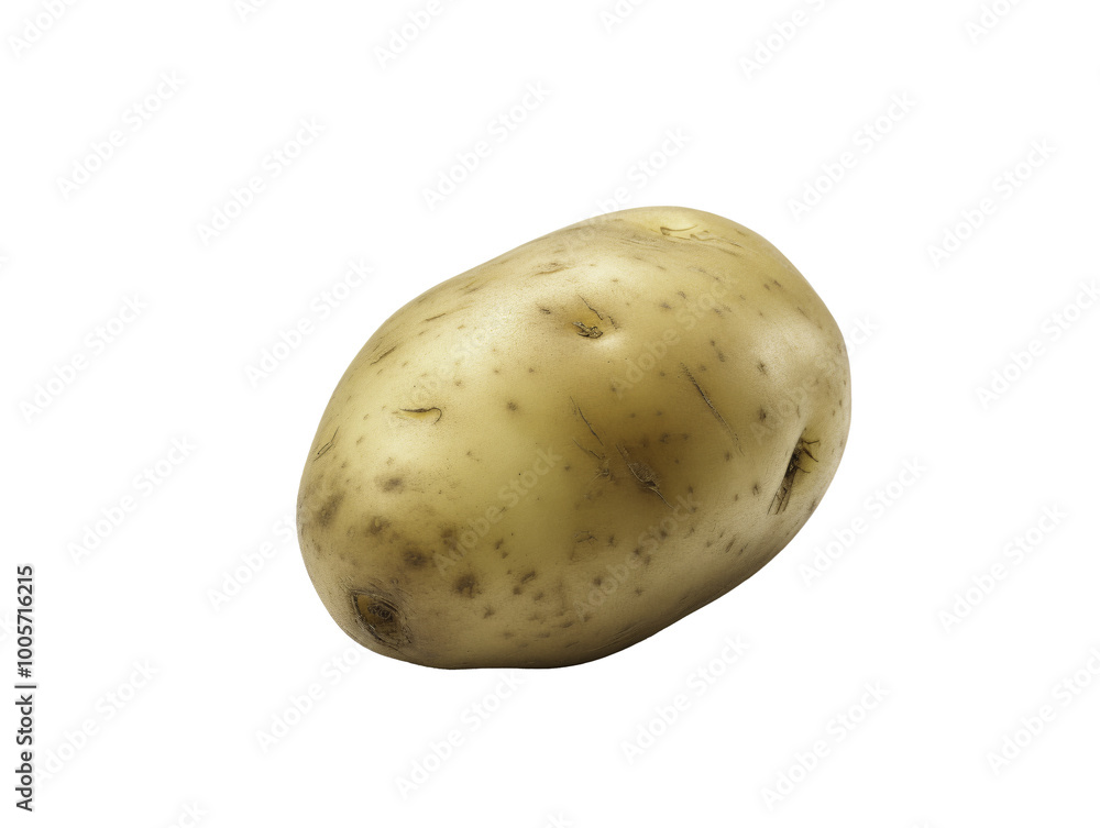 a potato on a white background a potato on a white background