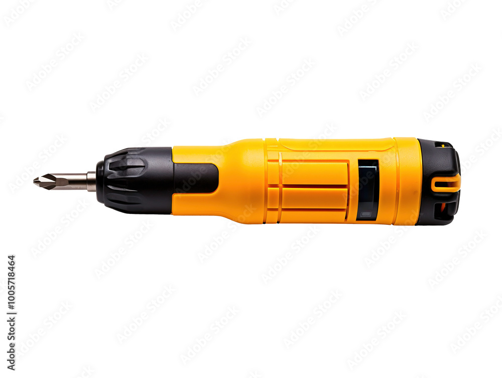 a yellow and black screwdriver a yellow and black screwdriver