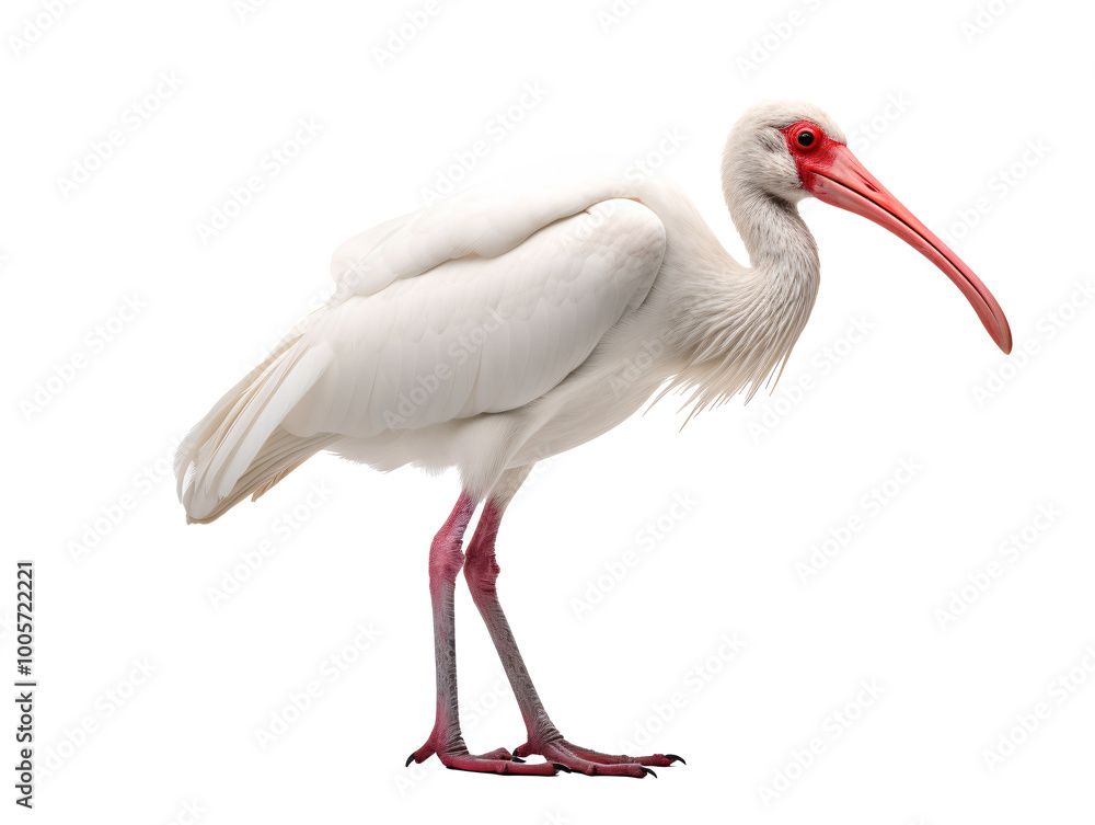 a white bird with red beak a white bird with red beak