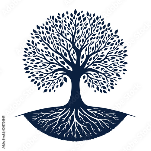 family tree silhouette