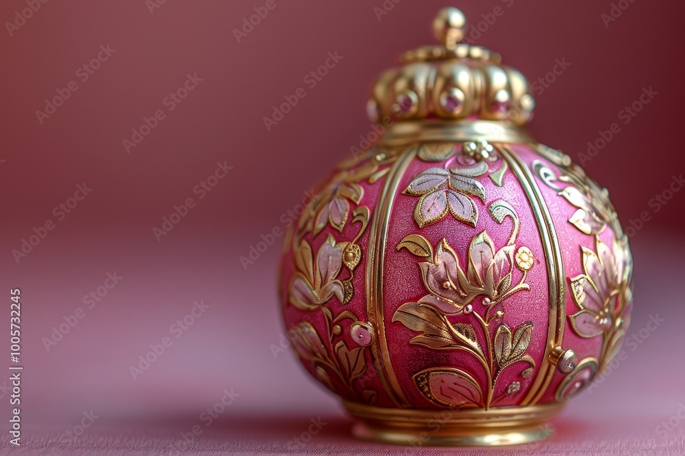 Isolated hotel bell with a vibrant pink background for hospitality and service themes Isolated hotel bell with a vibrant pink background for hospitality and service themes