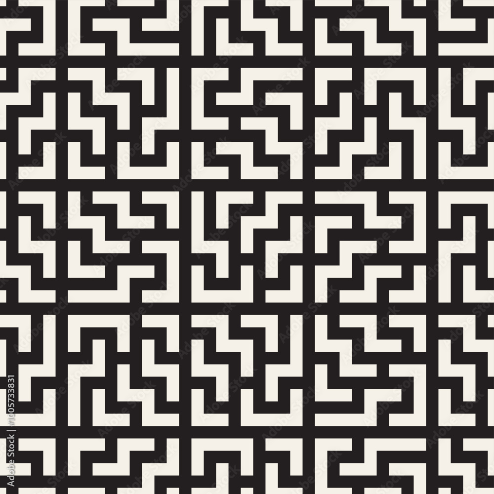 Vector seamless lines mosaic pattern. Modern stylish abstract texture. Repeating geometric tiles Vector seamless lines mosaic pattern. Modern stylish abstract texture. Repeating geometric tiles