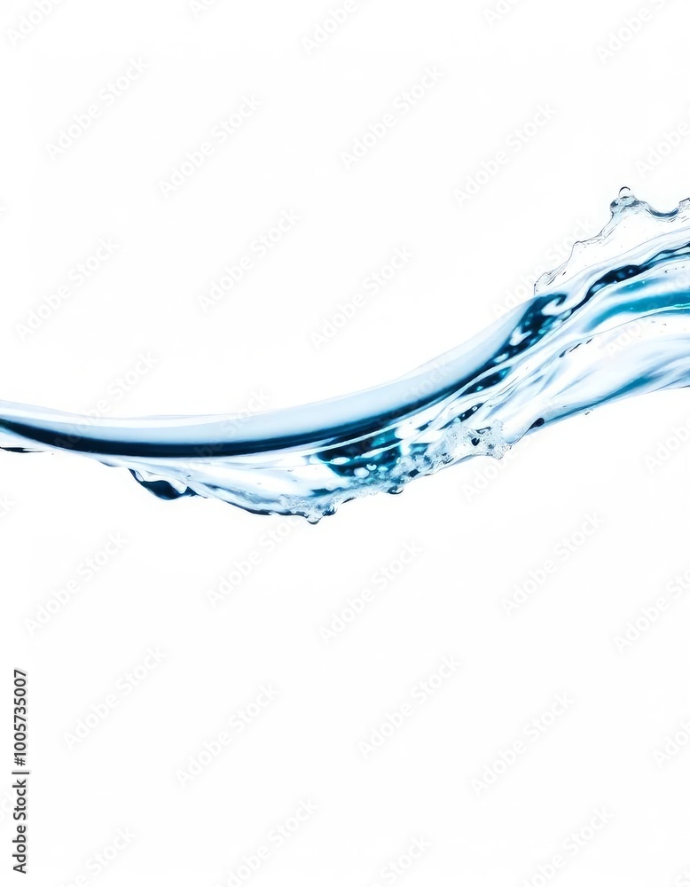 wave of water splashing on white background wave of water splashing on white background