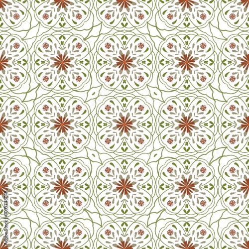 Auttumn flower Pattern Season background