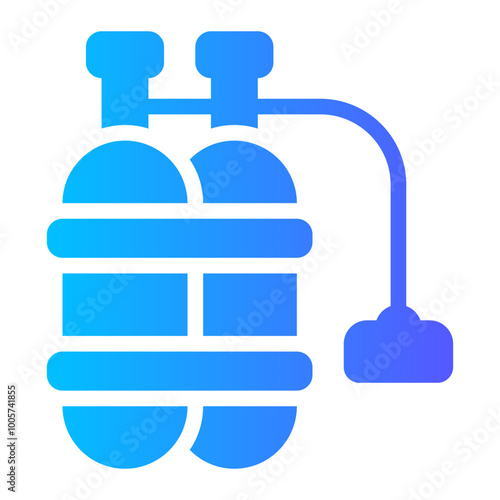 oxygen tank gradient icon