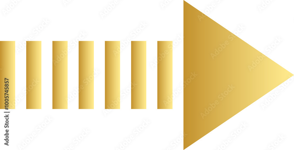 Obraz premium Gold Arrow