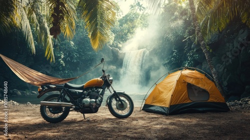 Embrace the Thrill of Motorcycle Camping: A Scenic Adventure Awaits photo