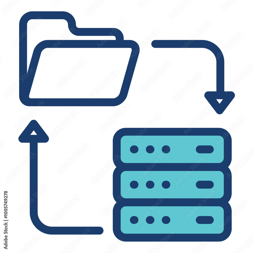 Data Migration Icon Data Migration Icon