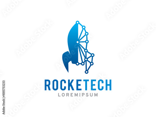 Rocket logo symbol or icon template