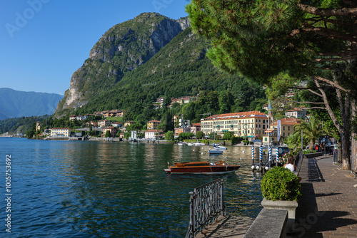 City of Menaggio, streets and architecture, summer holidays. Lake Como Italy 24.08.2024 photo