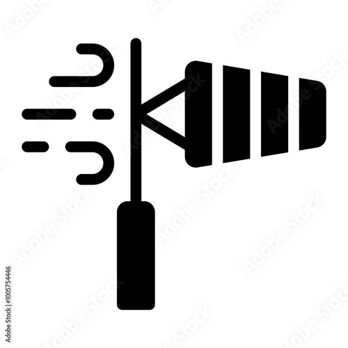 windsock glyph icon