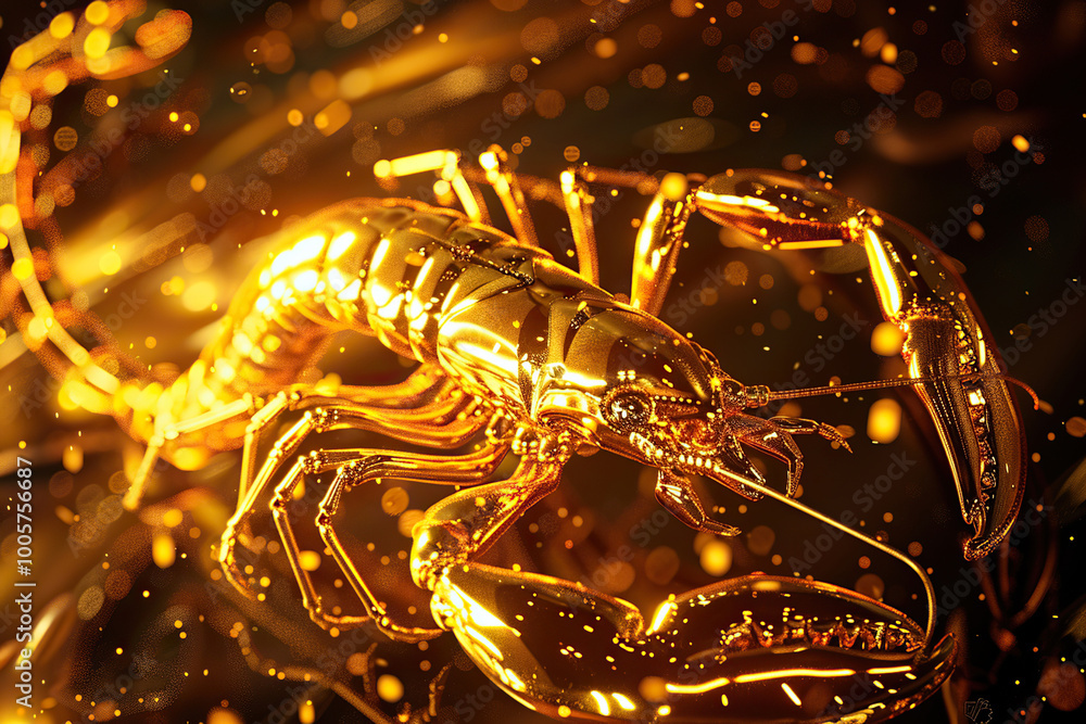 Astrological composition with concept of Scorpio zodiac sign symbol Astrological composition with concept of Scorpio zodiac sign symbol