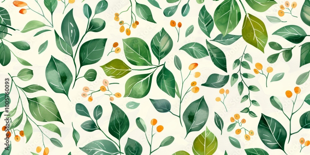 Simple plant design crafted in a repetitive pattern Simple plant design crafted in a repetitive pattern