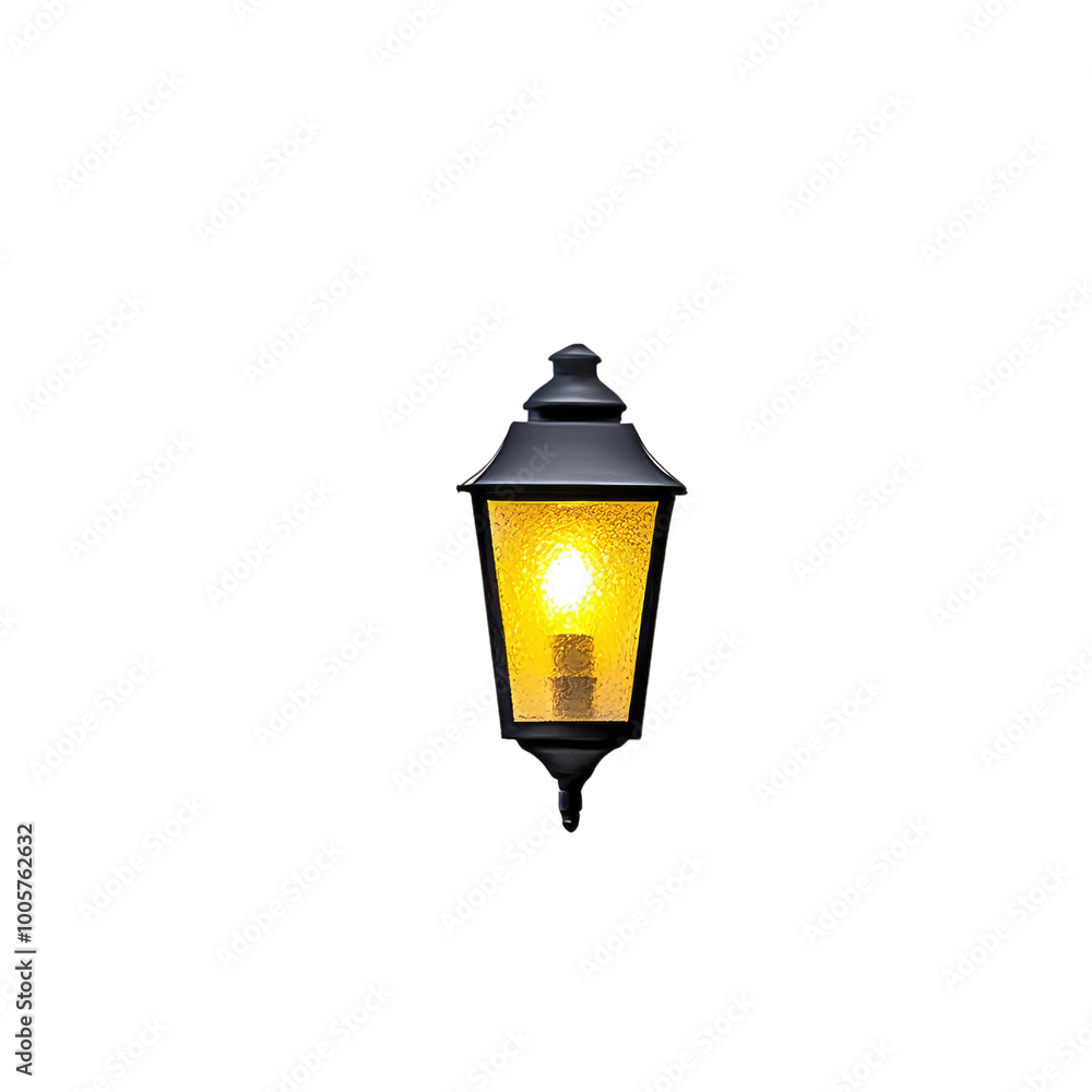 Illuminated Streetlamp in the Darkness Illuminated Streetlamp in the Darkness
