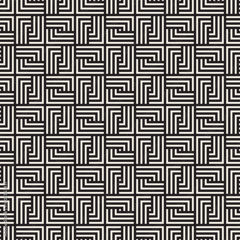 Vector seamless lines mosaic pattern. Modern stylish abstract texture. Repeating geometric tiles Vector seamless lines mosaic pattern. Modern stylish abstract texture. Repeating geometric tiles