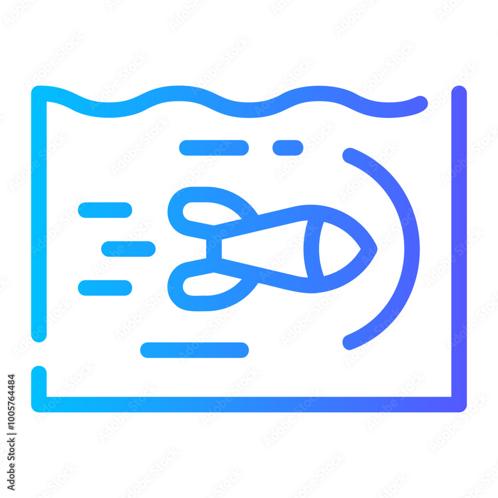 torpedo gradient icon torpedo gradient icon