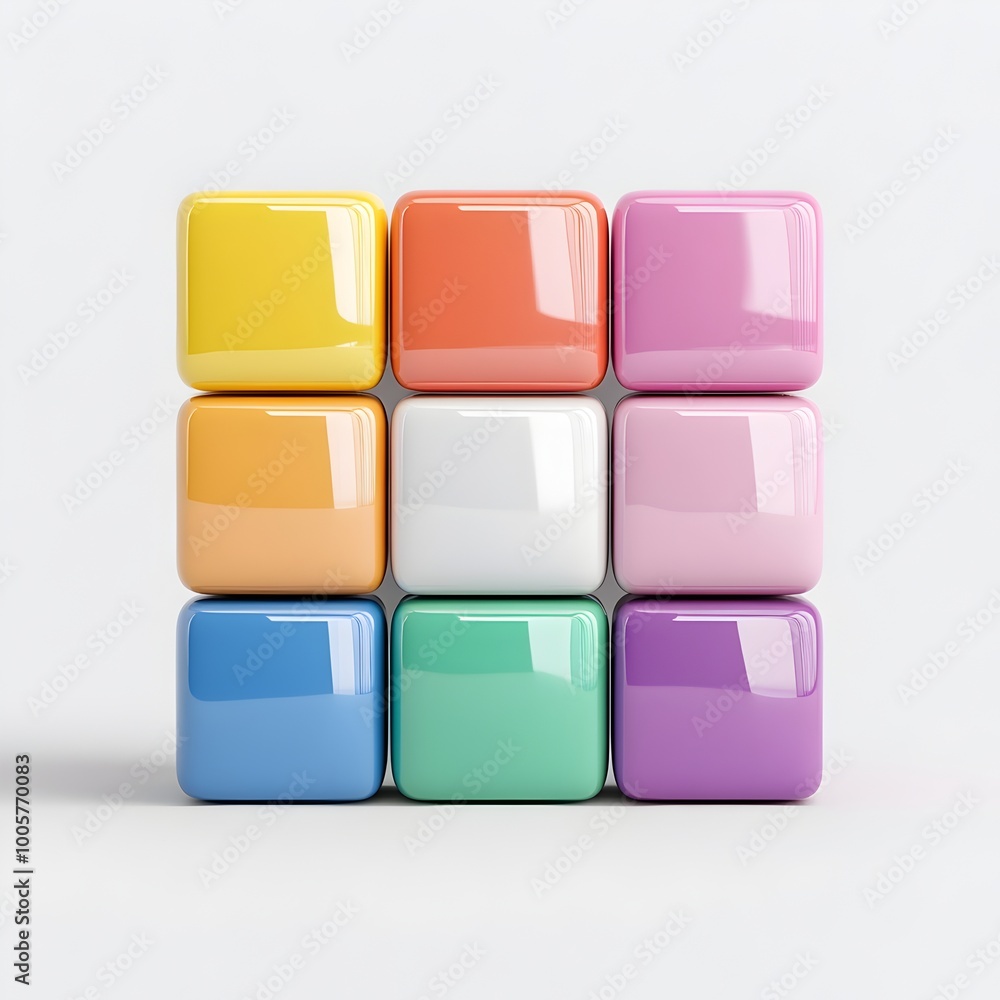 Colorful Pyramid of Growth Blocks Isolated on Grey Background Colorful Pyramid of Growth Blocks Isolated on Grey Background