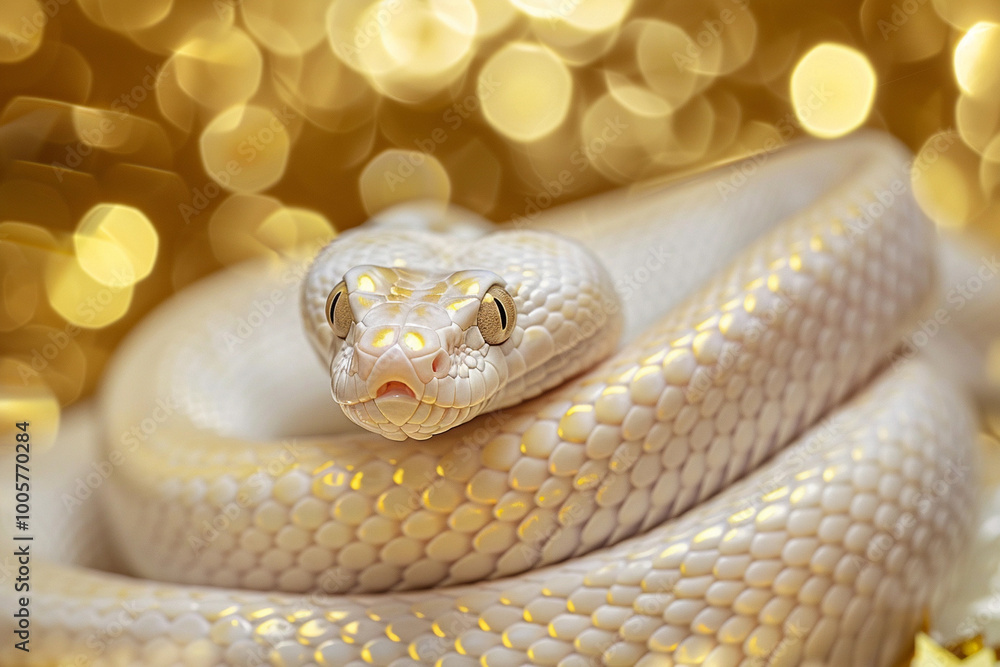 Fototapeta premium Beautiful greeting card with holiday composition for happy and joy celebrate New Year