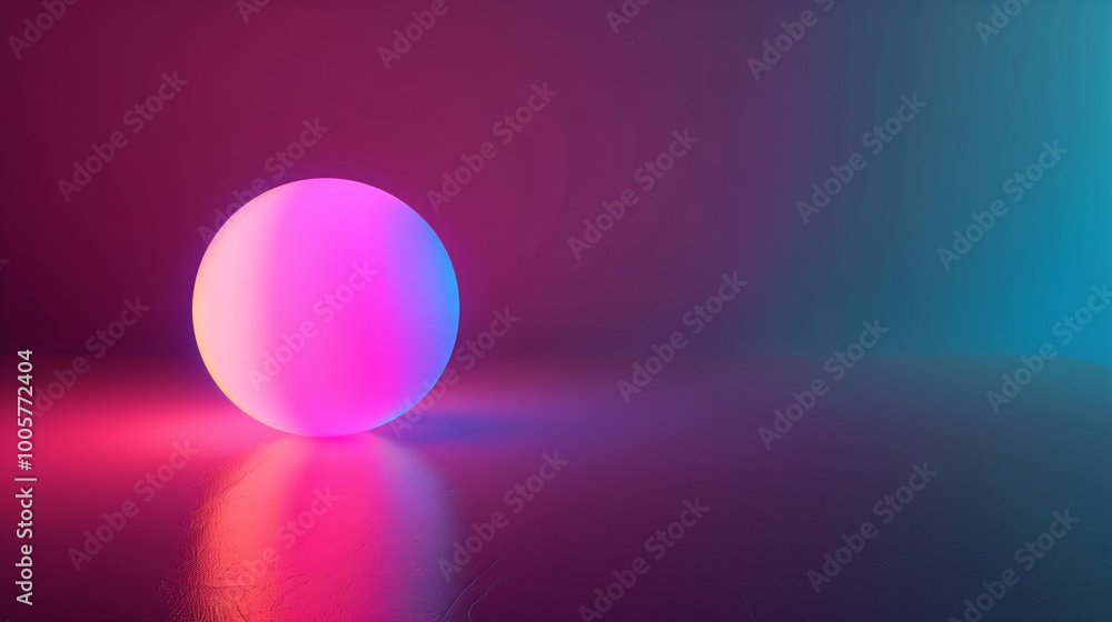 isolated ball with neon light, 3d modern background and wallpaper isolated ball with neon light, 3d modern background and wallpaper