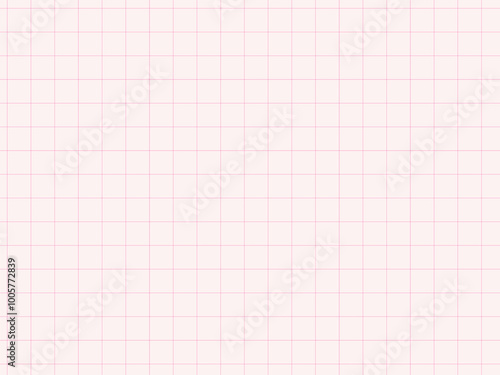 マス目が大きめのシンプルなピンクの方眼紙　背景　サイズ比率3:4