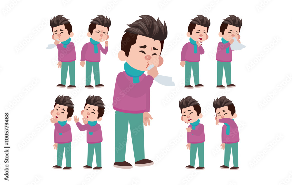 Sick people with different symptoms Sick people with different symptoms