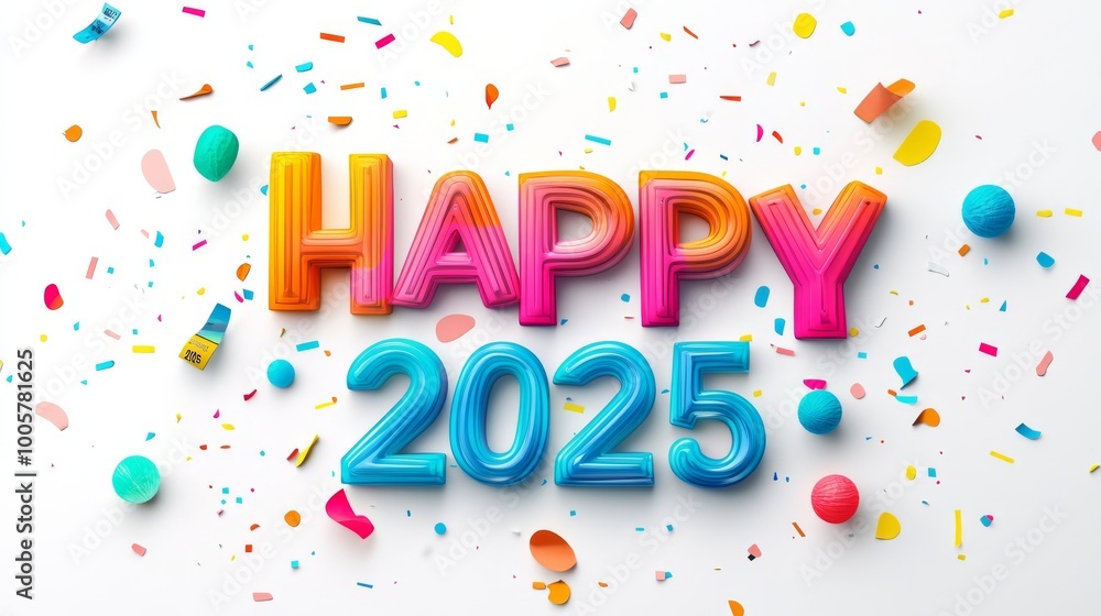 Happy New Year 2025 Word Happy New Year 2025 Word
