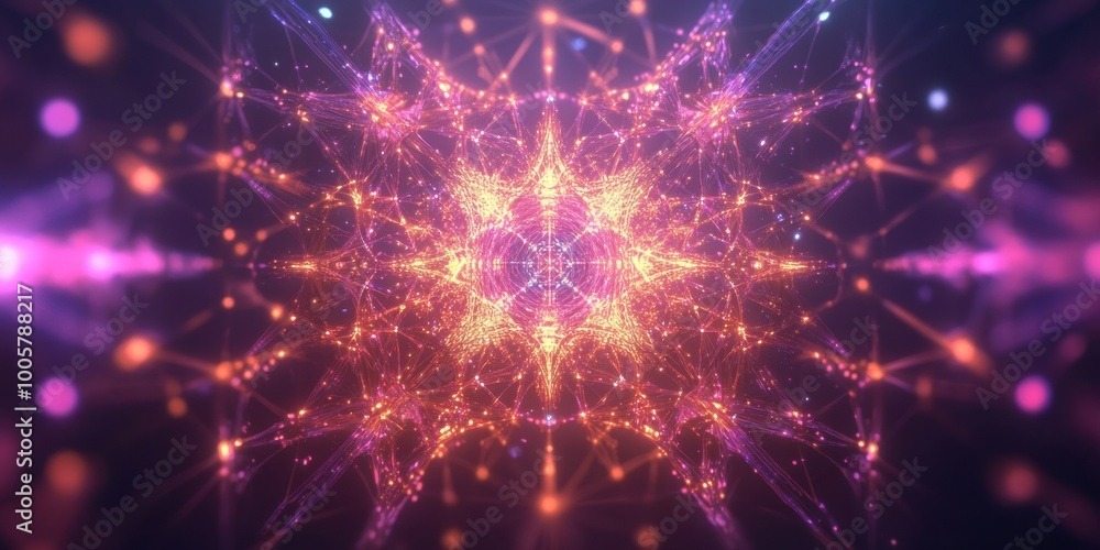 Fototapeta premium a colorful abstract background with glowing lights