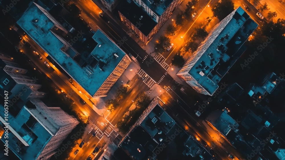 quiet city at dusk. Soft, warm lights illuminate the streets and buildings, with long shadows stretching across the cityscape. quiet city at dusk. Soft, warm lights illuminate the streets and buildings, with long shadows stretching across the cityscape.