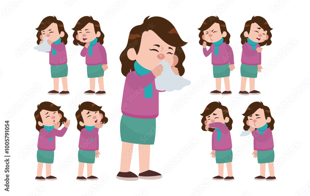 Sick people with different symptoms Sick people with different symptoms