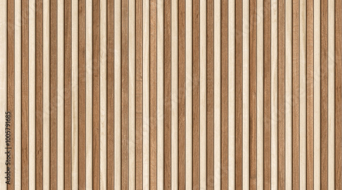 Wooden slats. Natural wood lath line arrange pattern texture background