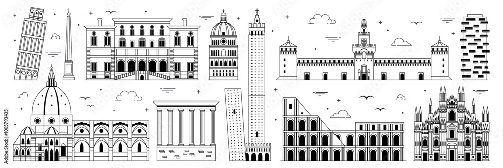 Italy Iconic Buildings and Architectural Symbols