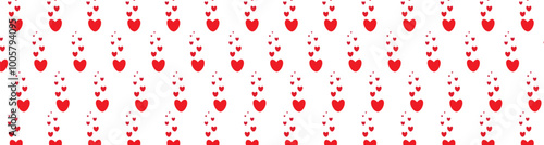 The pattern is a lot of red waning hearts