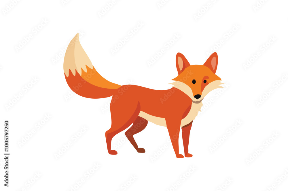 Cute Fox vector art illustration Cute Fox vector art illustration