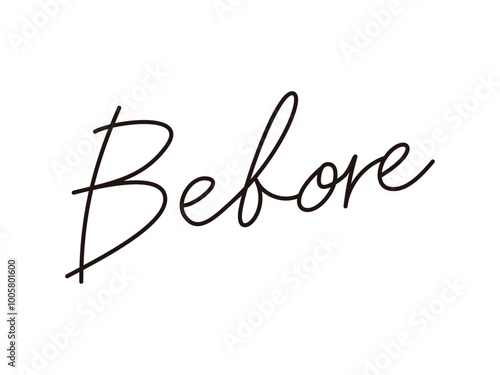 手書き文字_Before