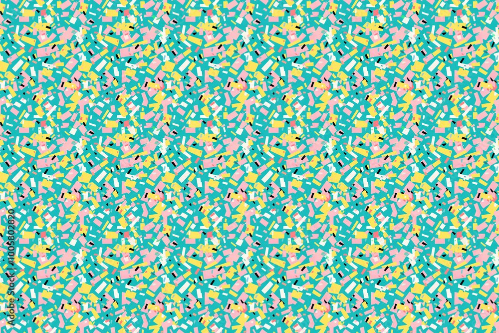 90s confetti pattern . seamless texture pattern. abstract background 90s confetti pattern . seamless texture pattern. abstract background