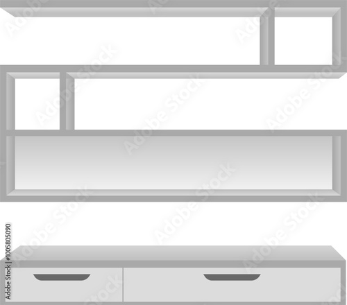 wooden shelf on white wall for decorating
