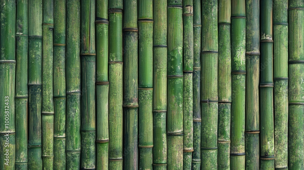 Green bamboo fence collage, ideal for 3D mapping and design backgrounds with a natural, organic feel. Perfect for banners and advertisements. Green bamboo fence collage, ideal for 3D mapping and design backgrounds with a natural, organic feel. Perfect for banners and advertisements.