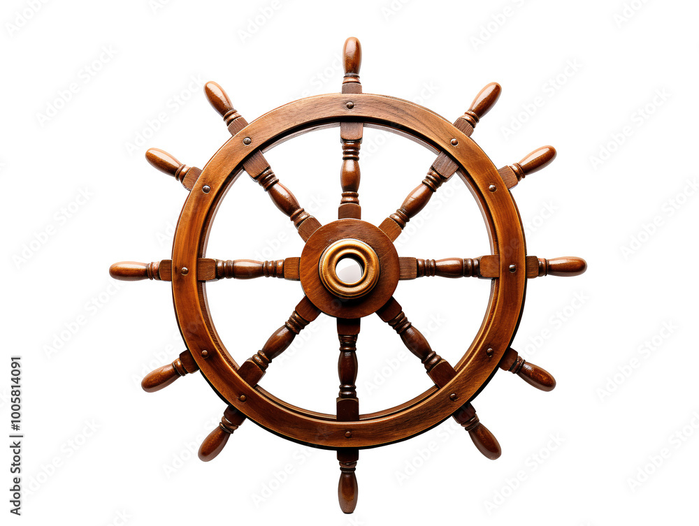 a wooden steering wheel with a white background a wooden steering wheel with a white background